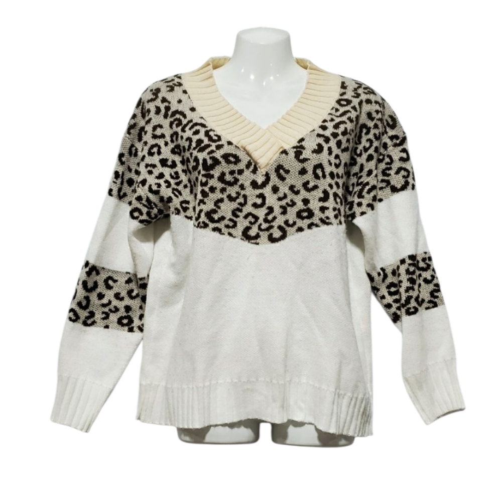 Leopard print sweater